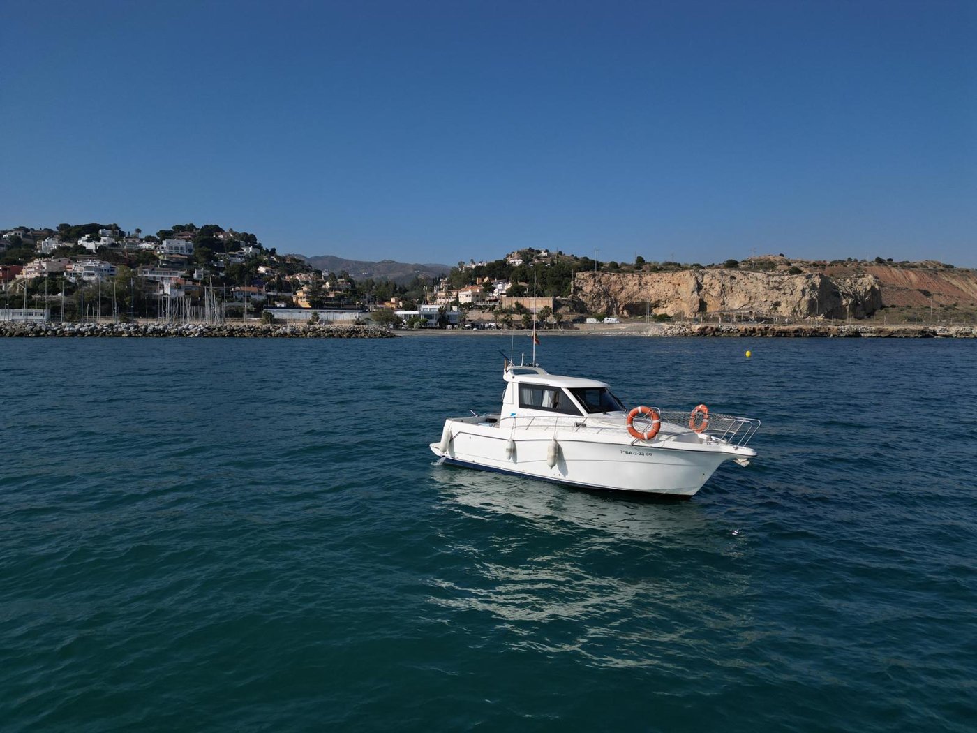 The Rodman cruising along the Málaga coast